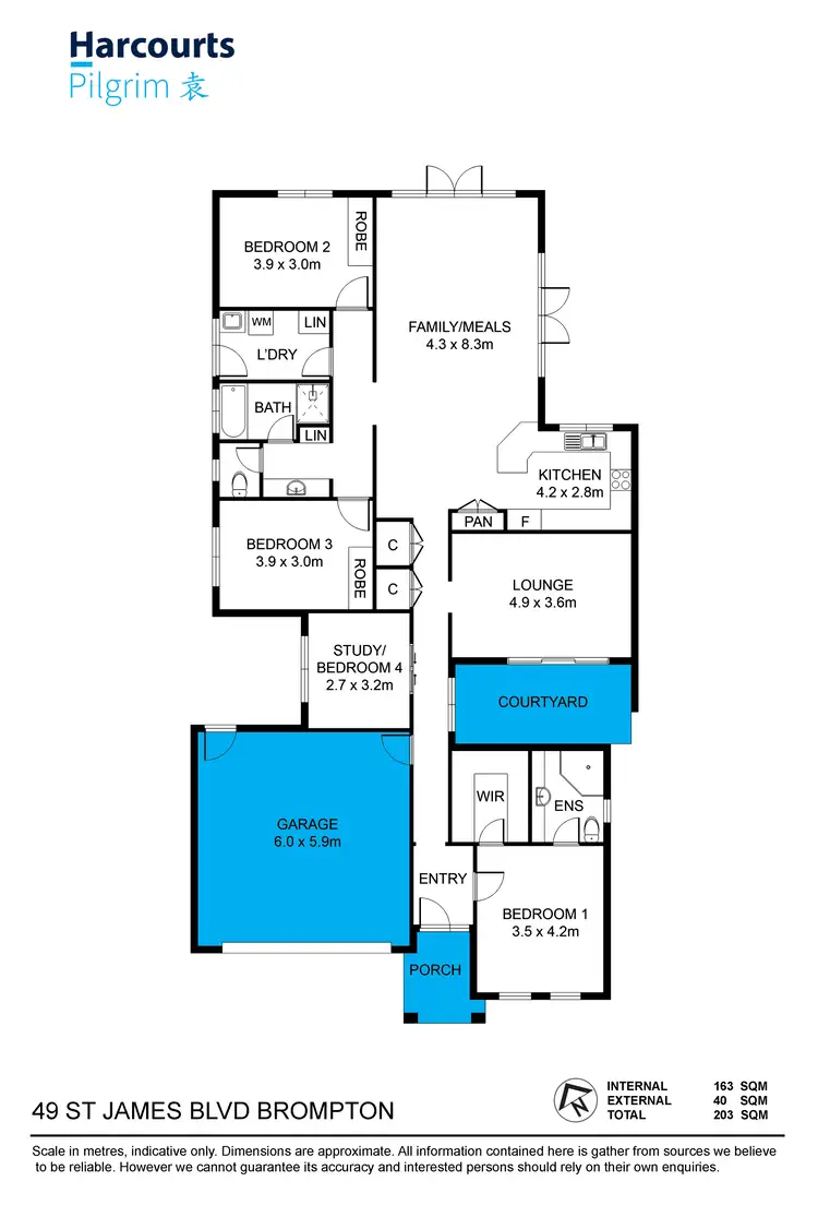 Floorplan of Homely house listing, 49 St James Boulevard, Brompton SA 5007