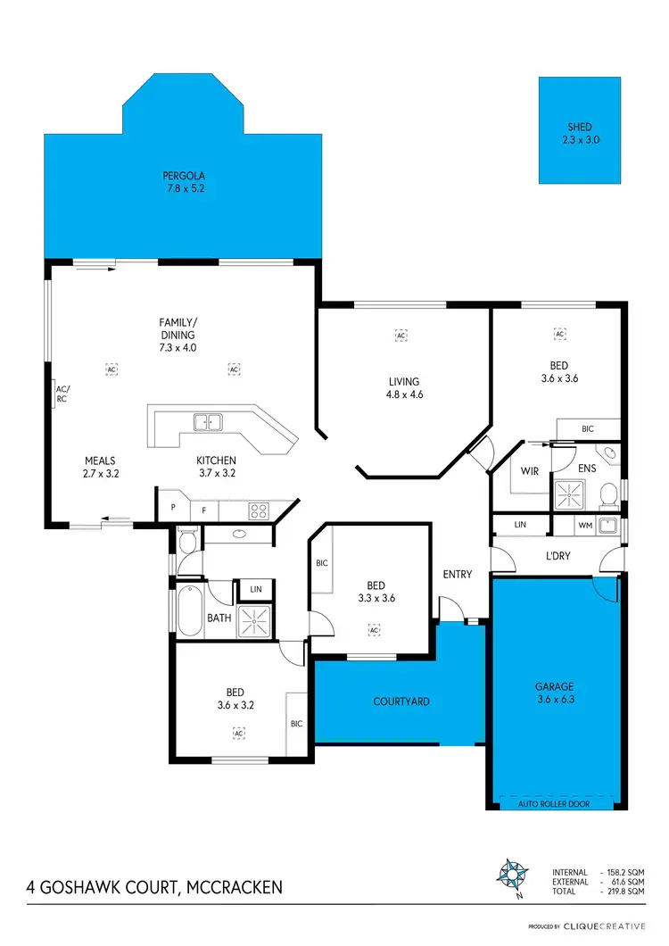 Floorplan of Homely house listing, 4 Goshawk Court, Mccracken SA 5211