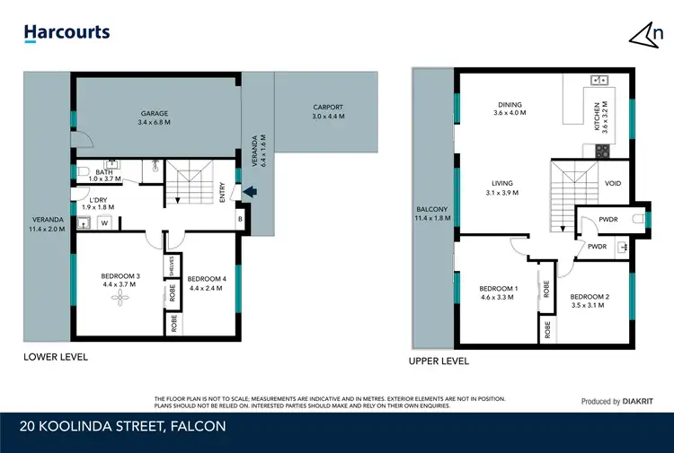 Floorplan of Homely house listing, 20 Koolinda Street, Falcon WA 6210