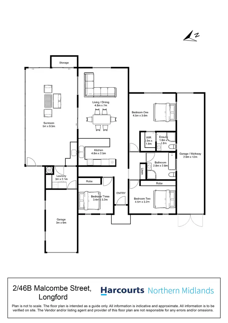 Floorplan of Homely house listing, 2/46B Malcombe Street, Longford TAS 7301