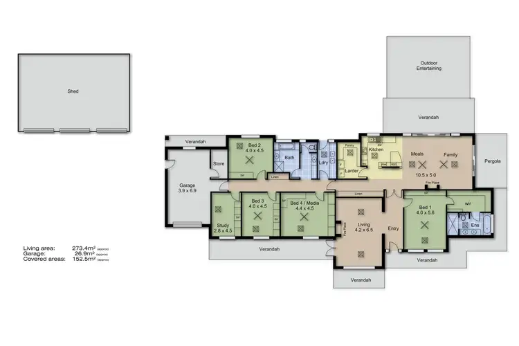 Floorplan of Homely house listing, 3 East Street, Echunga SA 5153