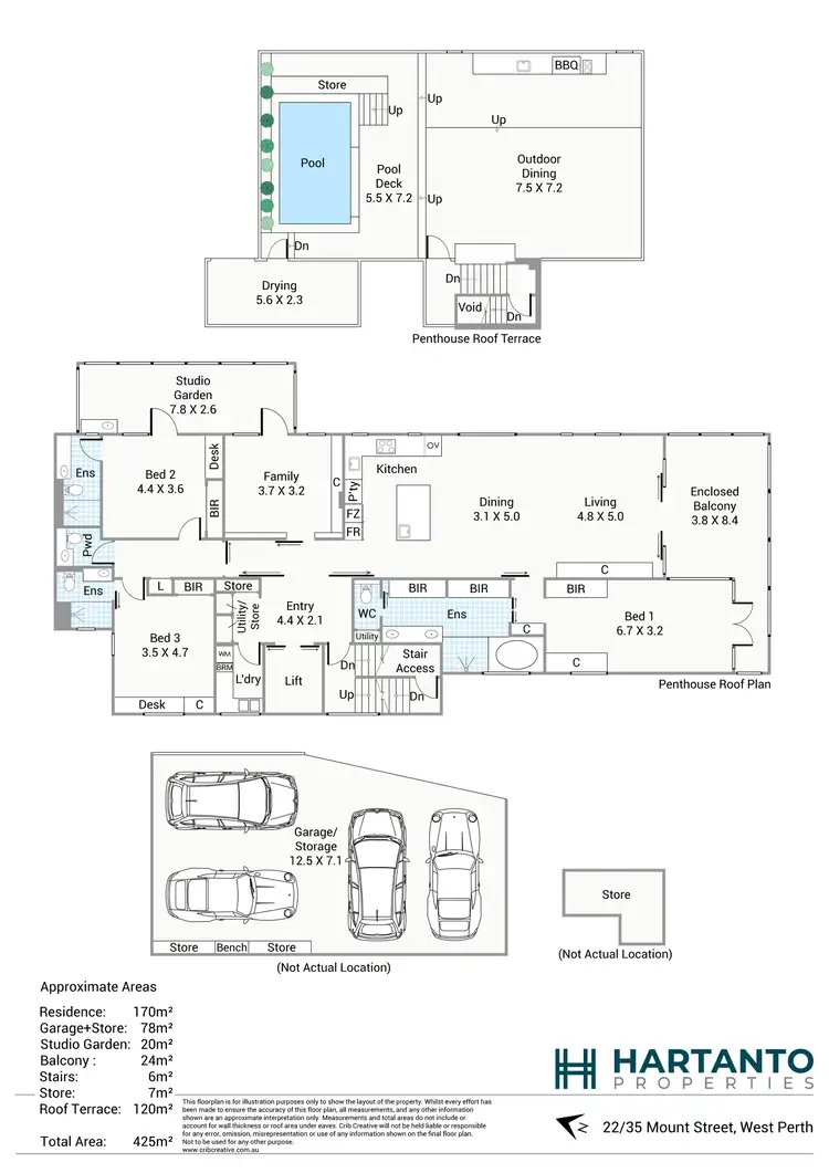 Floorplan of Homely apartment listing, 22/35 Mount Street, West Perth WA 6005