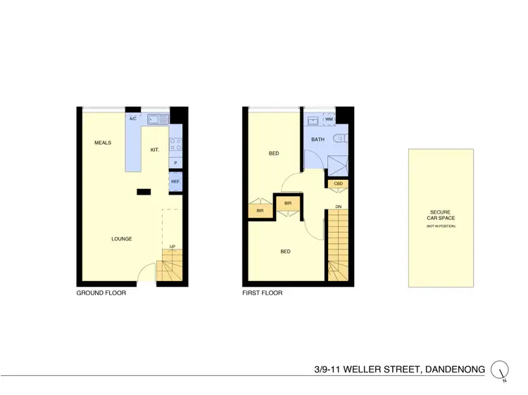 Floorplan of Homely unit listing, 3/9-11 Weller Street, Dandenong VIC 3175
