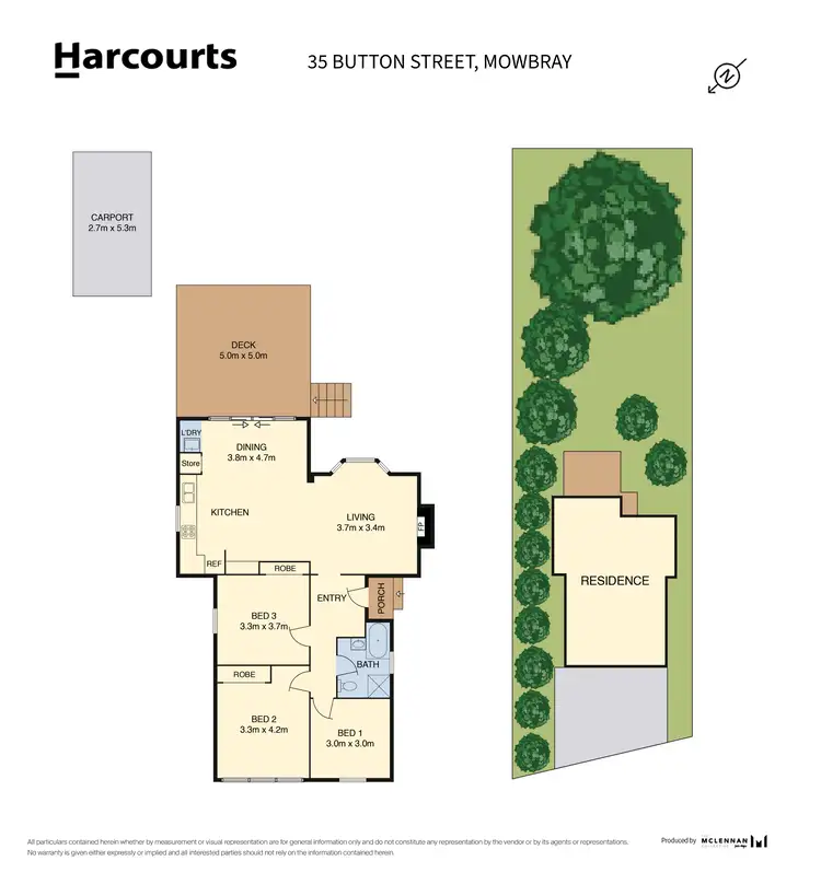 Floorplan of Homely house listing, 35 Button Street, Mowbray TAS 7248