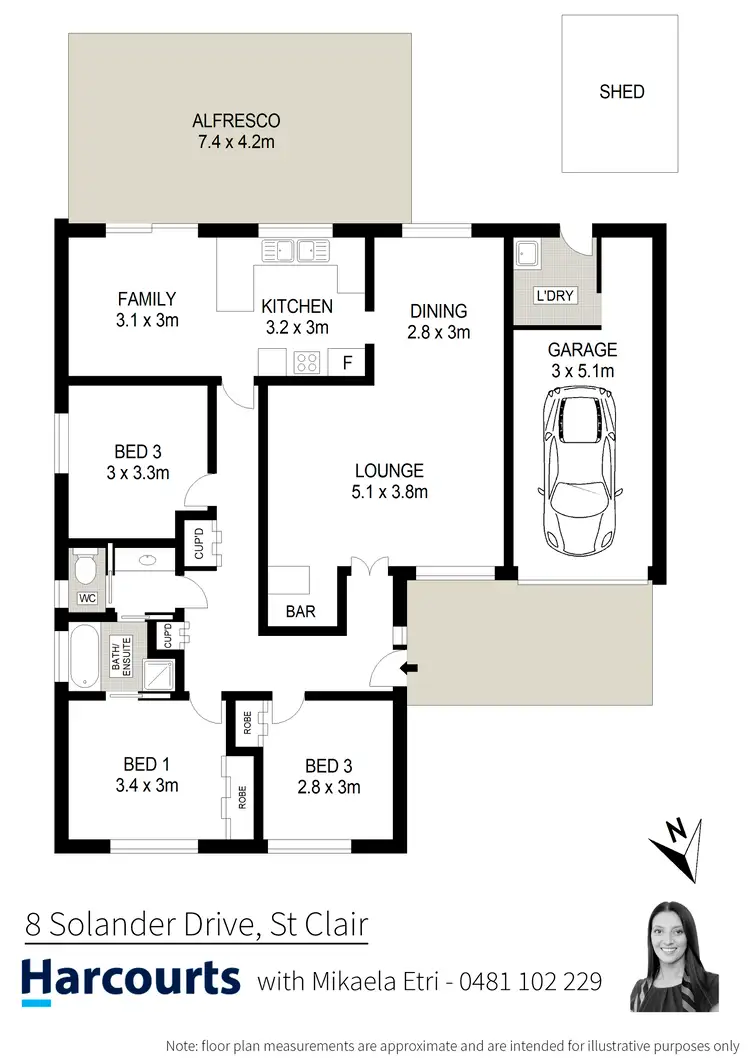 Floorplan of Homely house listing, 8 Solander Drive, St Clair NSW 2759