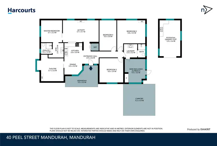 Floorplan of Homely house listing, 40 Peel Street, Mandurah WA 6210