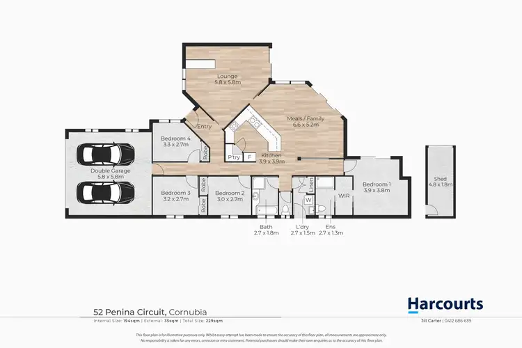 Floorplan of Homely house listing, 52 Penina Circuit, Cornubia QLD 4130