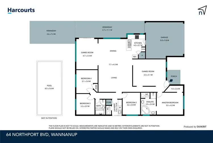 Floorplan of Homely house listing, 64 Northport Boulevard, Wannanup WA 6210