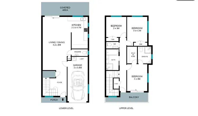 Floorplan of Homely townhouse listing, 3/4 Heron Close, Watanobbi NSW 2259