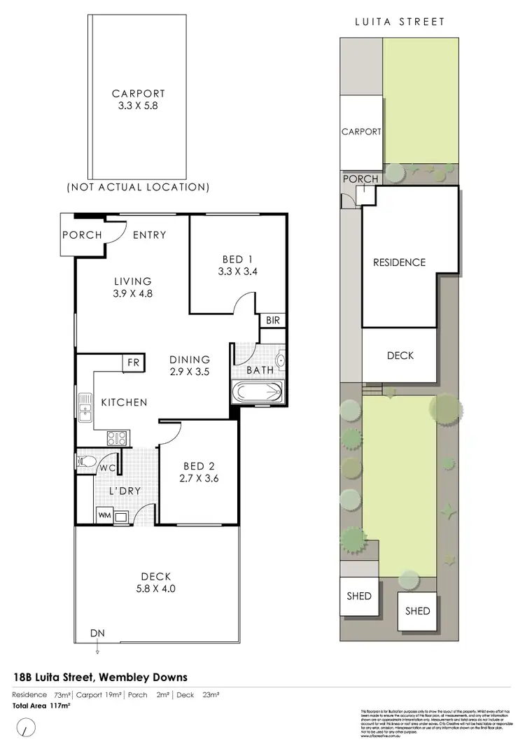 Floorplan of Homely house listing, 18B Luita Street, Wembley Downs WA 6019