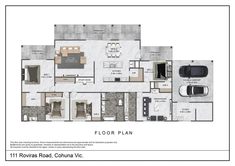 Floorplan of Homely house listing, 111 Roviras Road, Cohuna VIC 3568