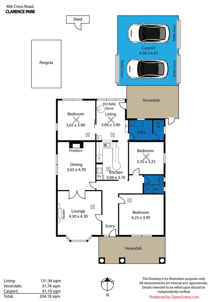 Floorplan of Homely house listing, 406 Cross Road, Clarence Park SA 5034