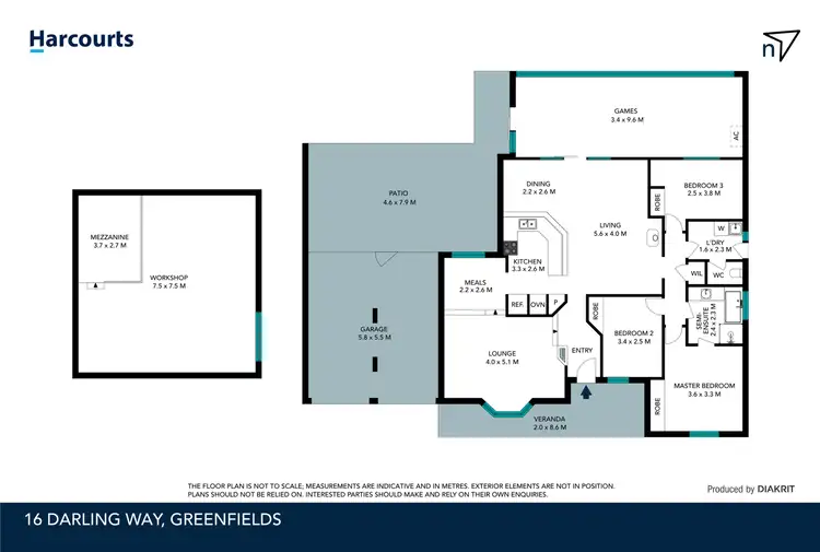 Floorplan of Homely house listing, 16 Darling Way, Greenfields WA 6210