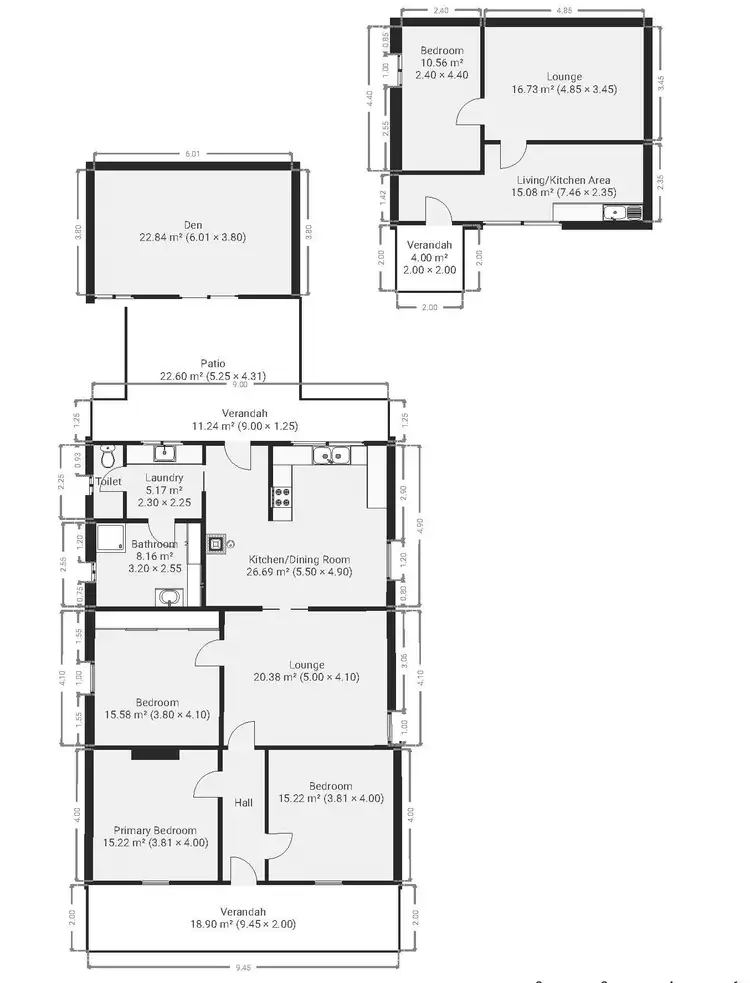 Floorplan of Homely house listing, 98 Kitchener Street, Peterborough SA 5422