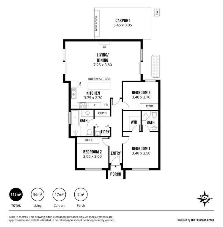 Floorplan of Homely house listing, 1/22 Kantalpa Grove, Morphett Vale SA 5162