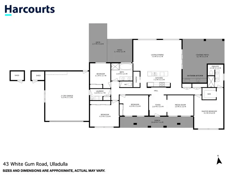 Floorplan of Homely house listing, 43 White Gum Road, Ulladulla NSW 2539
