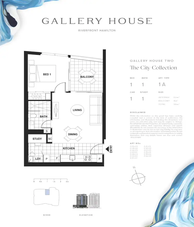 Floorplan of Homely apartment listing, 20903/7 Wharf St, Hamilton QLD 4007