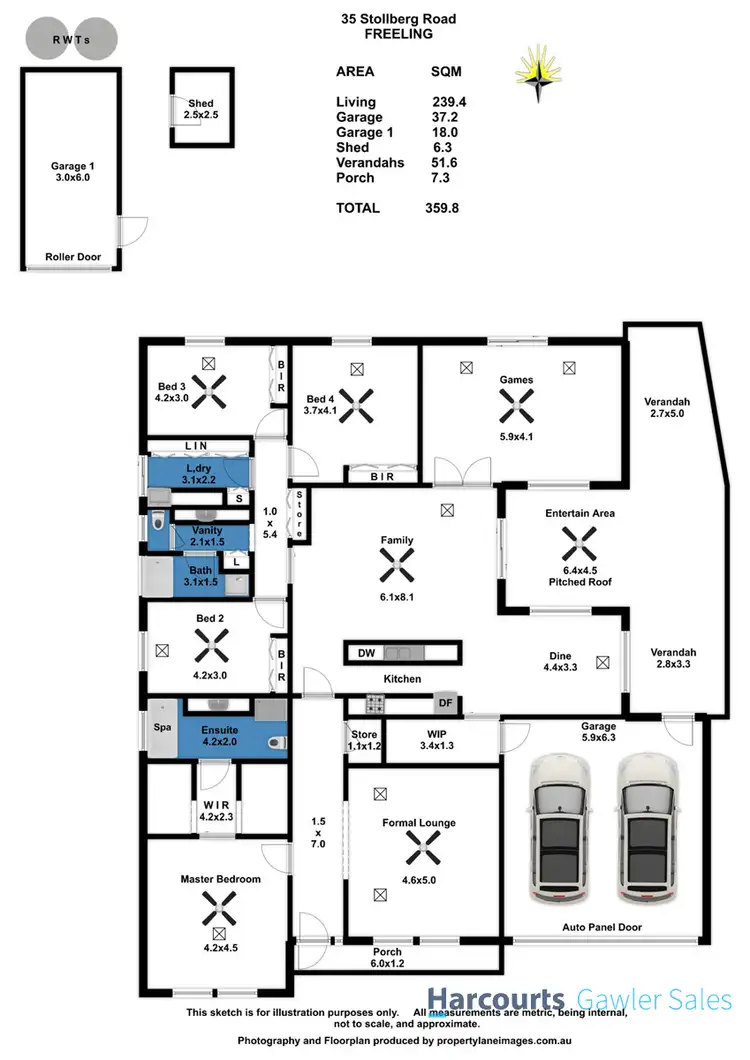 Floorplan of Homely house listing, 35 Stollberg Road, Freeling SA 5372
