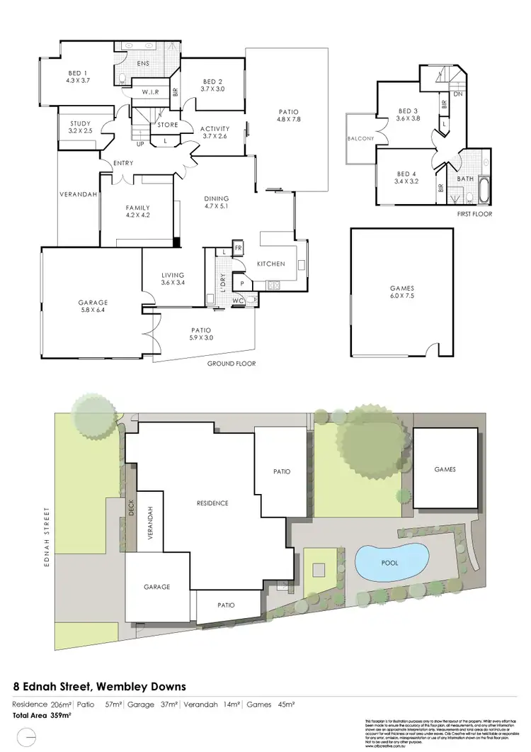 Floorplan of Homely house listing, 8 Ednah Street, Wembley Downs WA 6019