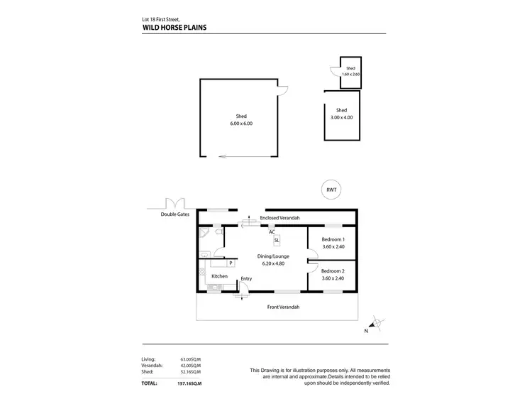 Floorplan of Homely house listing, Lot 18 First Street, Wild Horse Plains SA 5501