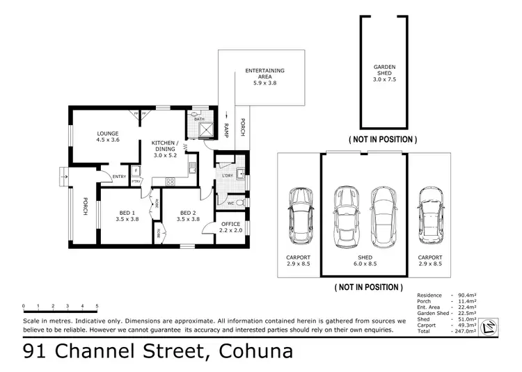 Floorplan of Homely house listing, 91 Channel Street, Cohuna VIC 3568