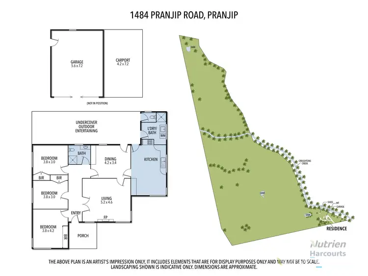 Floorplan of Homely rural property listing, 1484 Pranjip Road, Euroa VIC 3666