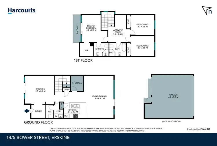 Floorplan of Homely house listing, 14/5 Bower Drive, Erskine WA 6210