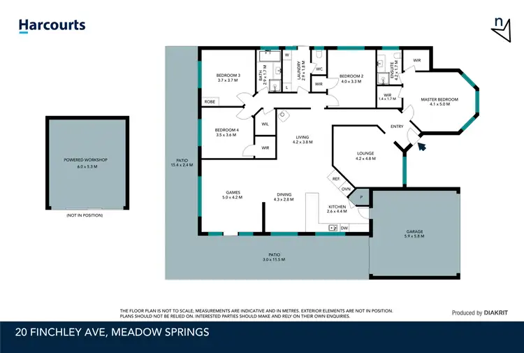 Floorplan of Homely house listing, 20 Finchley Avenue, Meadow Springs WA 6210