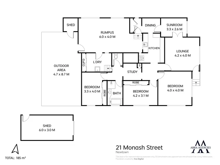 Floorplan of Homely house listing, 21 Monash Street, Newtown QLD 4350