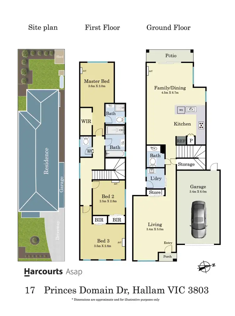 Floorplan of Homely house listing, 17 Princes Domain Drive, Hallam VIC 3803