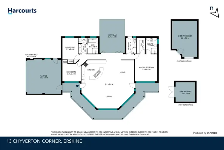Floorplan of Homely house listing, 13 Chyverton Corner, Erskine WA 6210