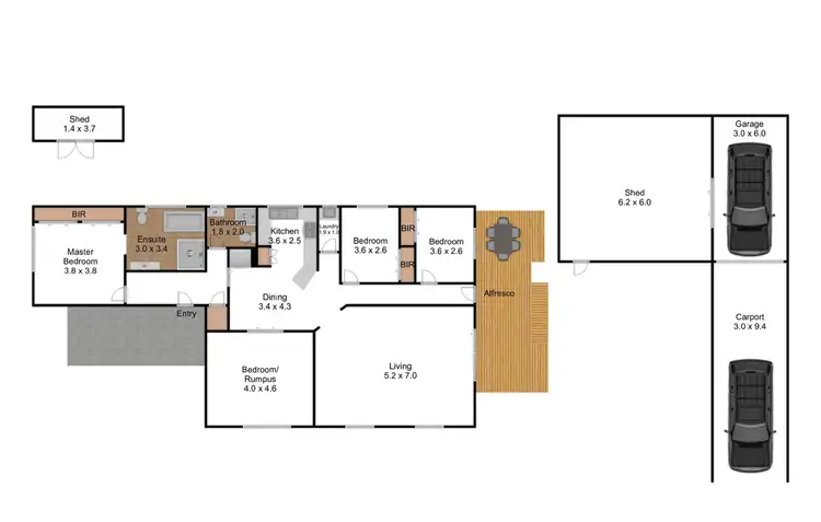 Floorplan of Homely house listing, 22 Law Street, Newborough VIC 3825