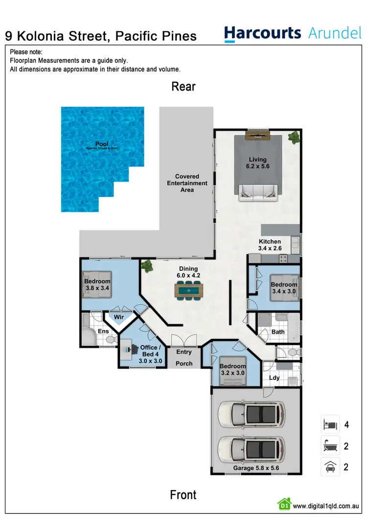 Floorplan of Homely house listing, 9 Kolonia Street, Pacific Pines QLD 4211