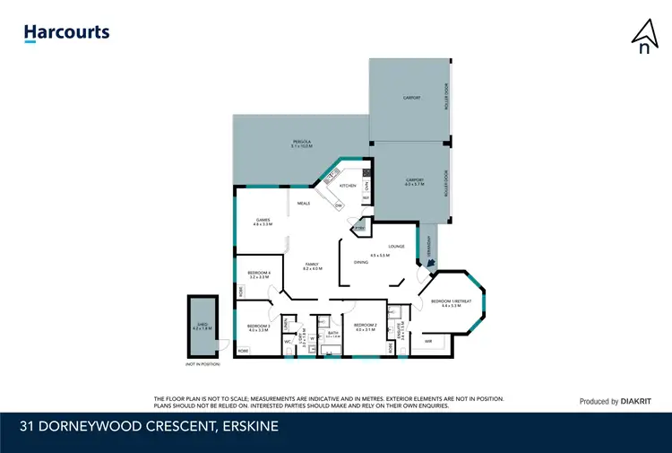 Floorplan of Homely house listing, 31 Dorneywood Crescent, Erskine WA 6210