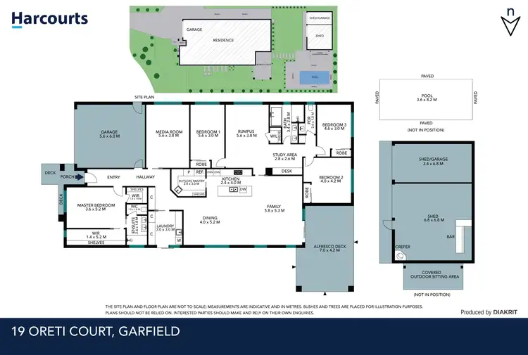 Floorplan of Homely house listing, 19 Oreti Court, Garfield VIC 3814