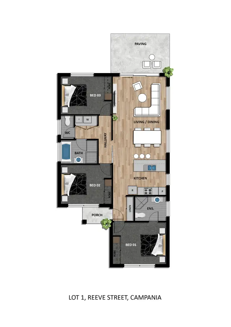 Floorplan of Homely house listing, Lot 1 - 9 Reeve Street, Campania TAS 7026