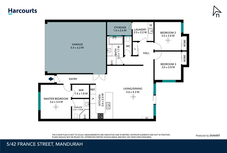 Floorplan of Homely villa listing, 5/42 France Street, Mandurah WA 6210