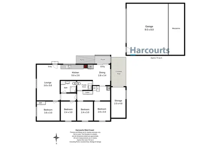 Floorplan of Homely house listing, 44 Lettes Bay Road, Strahan TAS 7468