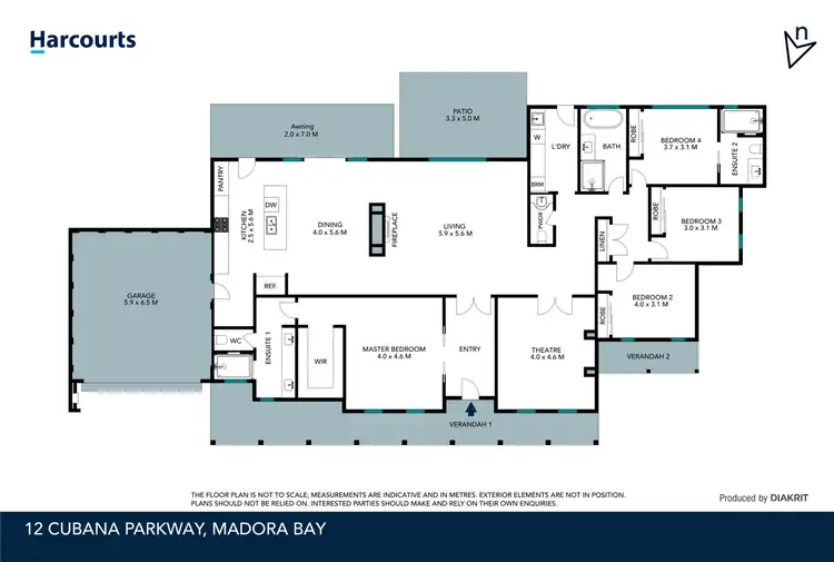 Floorplan of Homely house listing, 12 Cubana Parkway, Madora Bay WA 6210