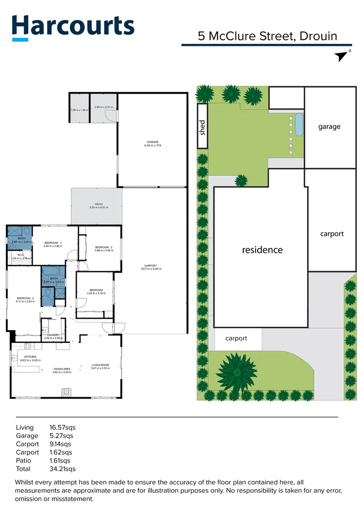 Floorplan of Homely house listing, 5 McClure Street, Drouin VIC 3818