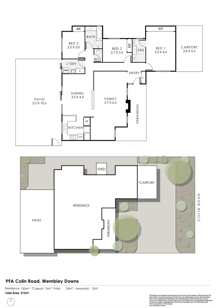 Floorplan of Homely house listing, 99A Colin Road, Wembley Downs WA 6019