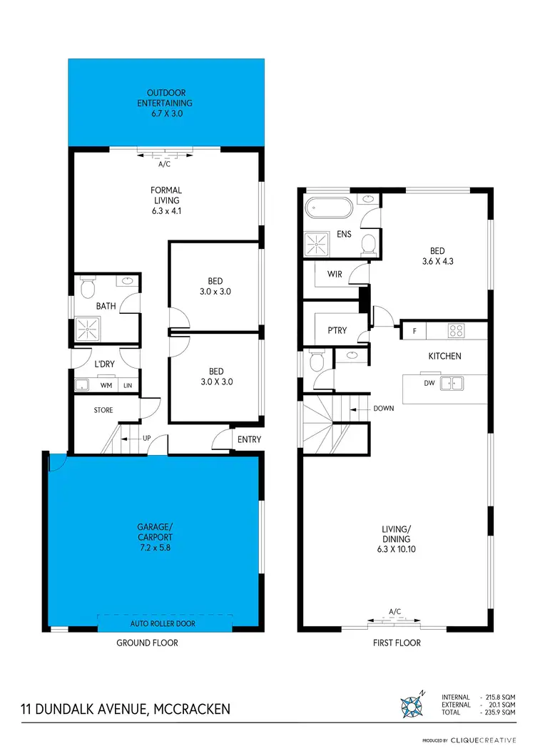 Floorplan of Homely house listing, 11 Dundalk Avenue, Mccracken SA 5211