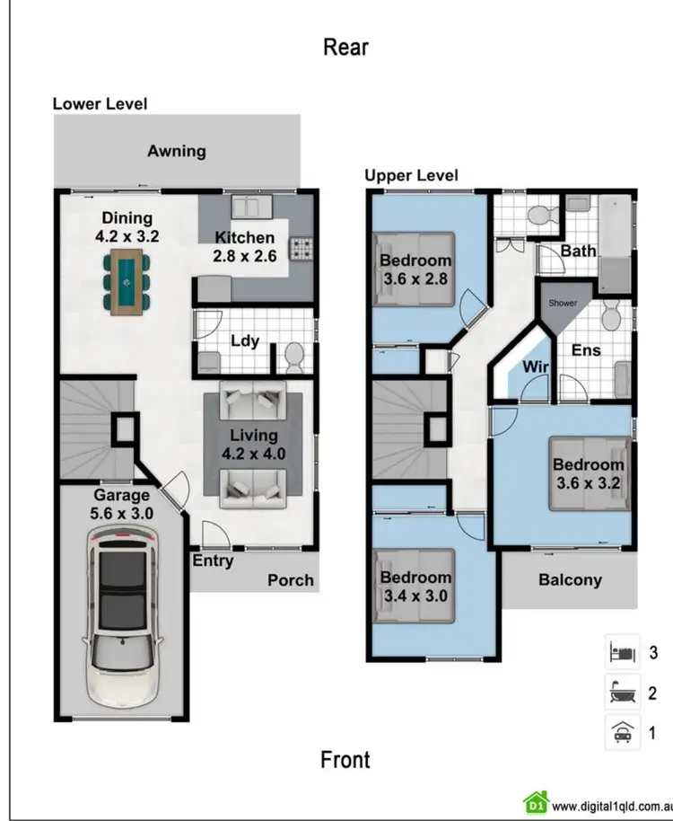Floorplan of Homely house listing, 18/156 Greenacre Drive, Arundel QLD 4214