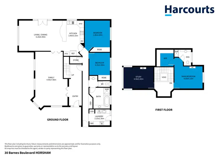 Floorplan of Homely house listing, 30 Barnes Boulevard, Horsham VIC 3400
