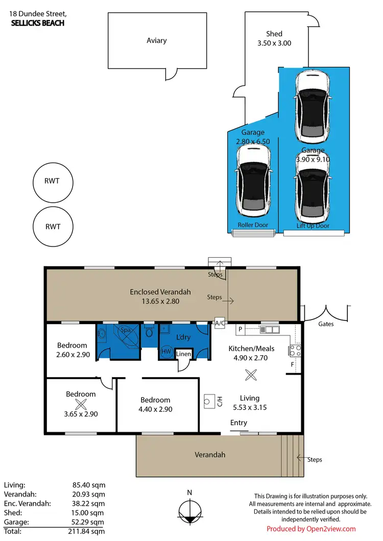 Floorplan of Homely house listing, 18 Dundee Street, Sellicks Beach SA 5174