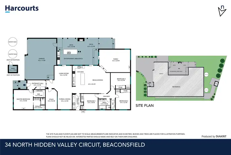 Floorplan of Homely house listing, 34 North Hidden Valley Circuit, Beaconsfield VIC 3807