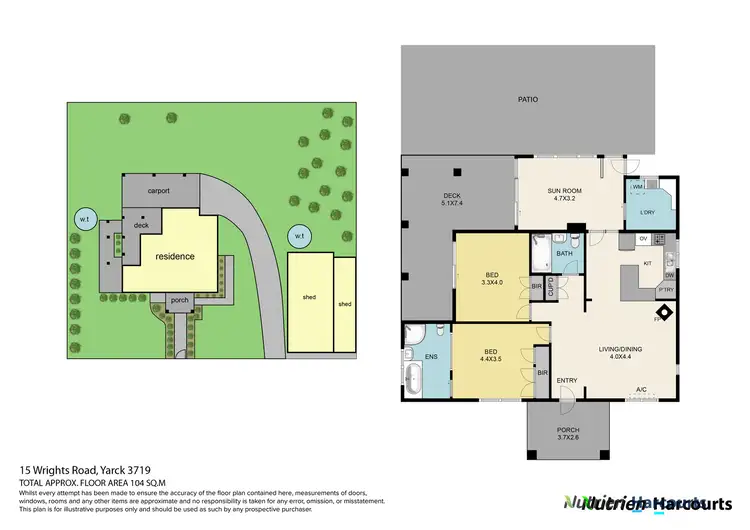 Floorplan of Homely house listing, 15 Wrights Road, Yarck VIC 3719