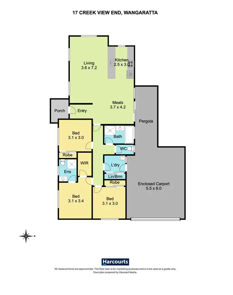 Floorplan of Homely townhouse listing, 17 Creek View End, Wangaratta VIC 3677