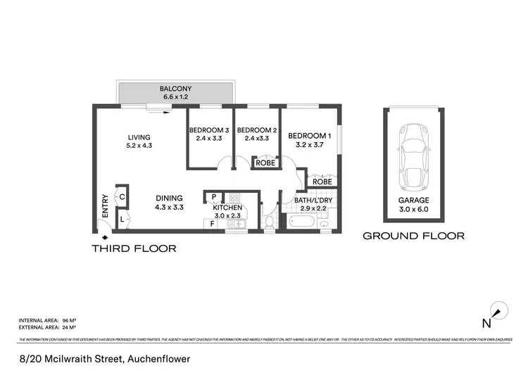 Floorplan of Homely apartment listing, 8/20 Mcilwraith Street, Auchenflower QLD 4066