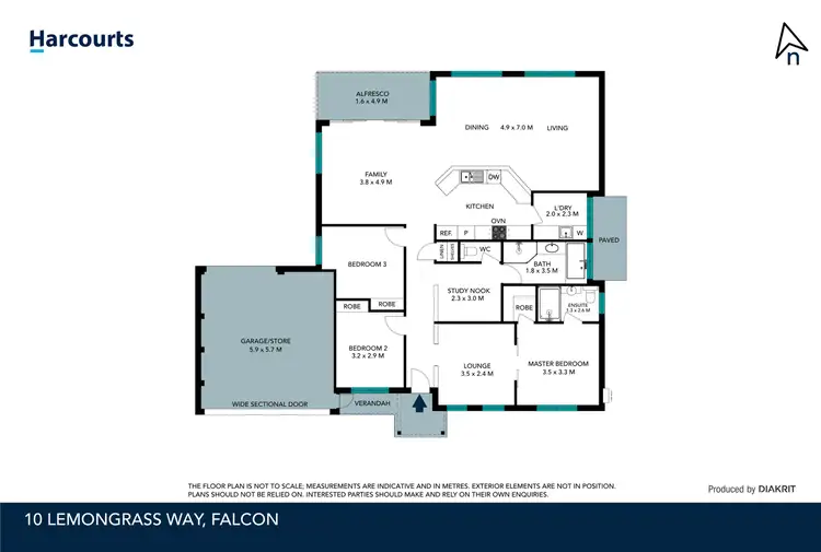 Floorplan of Homely house listing, 10 Lemongrass Way, Falcon WA 6210